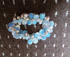 Bracelet moonstone crystal beads