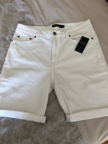 Ralph Lauren White Denim Shorts