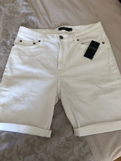 Ralph Lauren White Denim Shorts