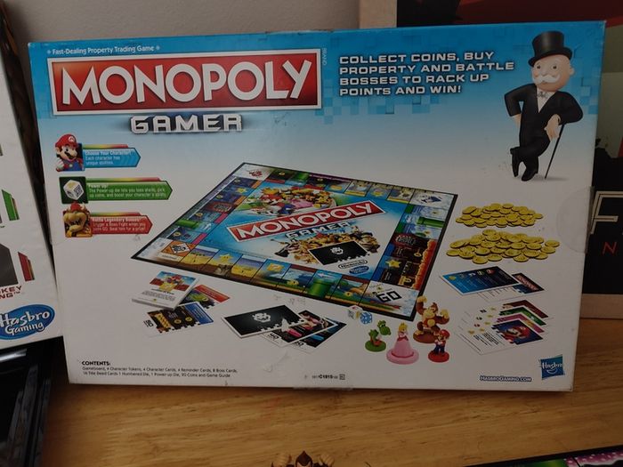 Monopoly Gamer ! Battle For The Highest Score ! COMPLETE ! Board game ! Nintendo ! Hasbro ! Super Mario !