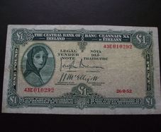 1952 Lavery One Pound Note