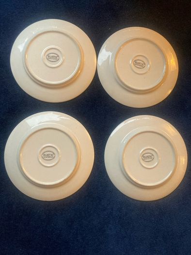 Vintage "Rustic"Handpainted Dinner and Salad Plates FROM 8euro