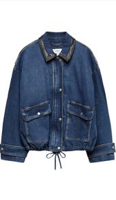 M Mark&Spencer Denim Oversized jacket new