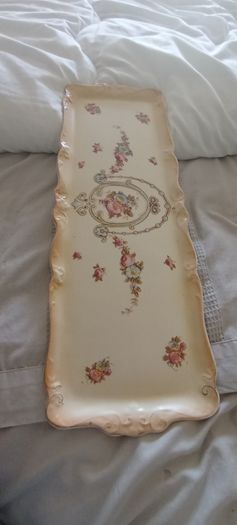 vintage dressing table platter