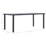 Dining Table Black and Concrete Grey 200x100x75 cm MDF Image 5
