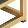 Bedside Cabinet Black and Gold 40x30x50 cm Solid Mango Wood Image 2