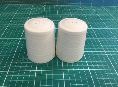 Belleek Living Ripple Salt & Pepper Shakers