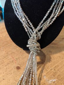 Kenneth Cole Reaction Multi Chain Tassel Necklace.