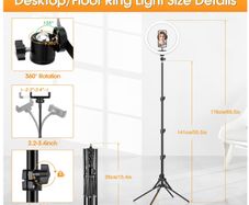 11.5'' Ring Light with Tripod Stand & Phone Holder