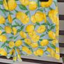 Zara size medium high waisted linen mix. Lemons pattern Image 6