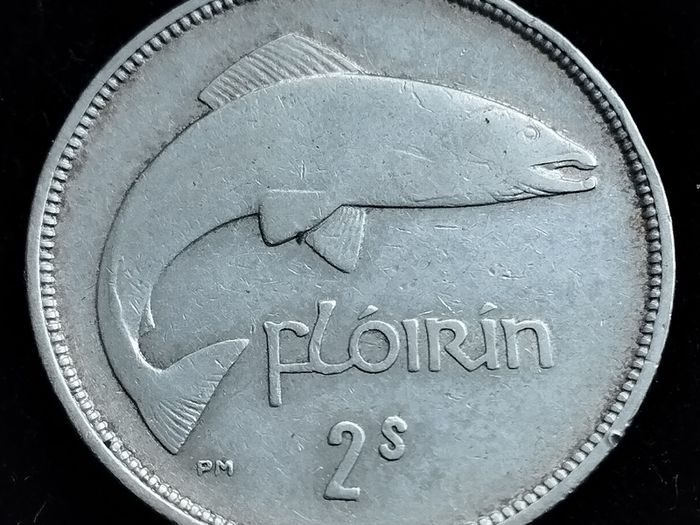 Ireland - 1937 - Florin - Salmon - Silver - KM.7 - [2752]