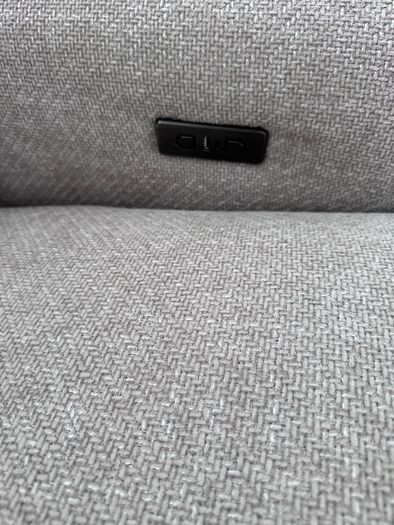 3 Seater Beige Fabric Power Recliner Sofa - Ashbrook