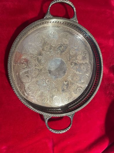 Silver plated tray