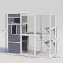 4-Tier Wooden Catio Cat Enclosure Image 3