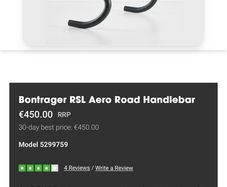 Bontrager RSL Aero Road Carbon Handlebar