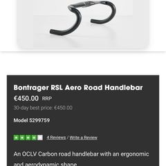 Bontrager RSL Aero Road Carbon Handlebar