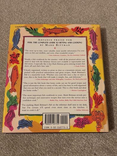 Fish Cookbook Mark Bittman Hardcover - over 500 Seafood and Shellfish Recipes 1994