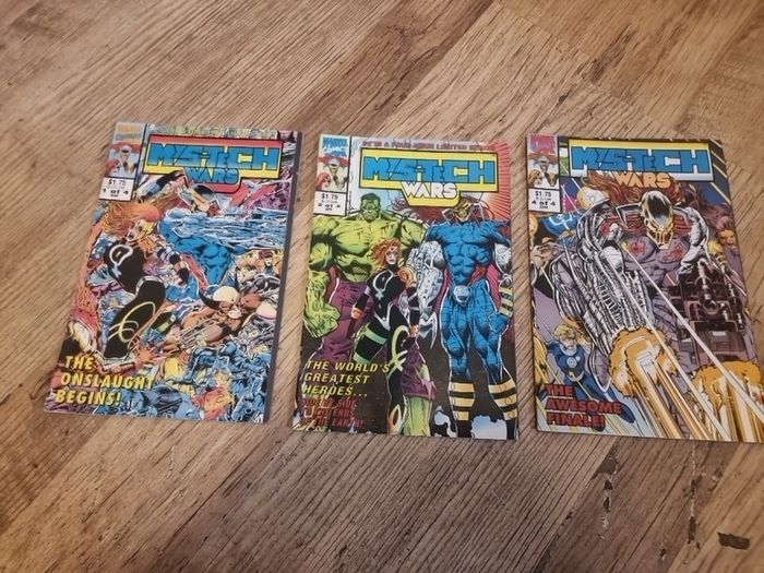 Job lot 3 Marvel Comics. MysTech Wars Mini Series . Issue 1.2.4 1993