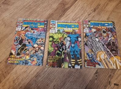 Job lot 3 Marvel Comics. MysTech Wars Mini Series . Issue 1.2.4 1993