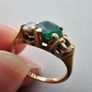 18ct Gold Emerald And Diamond Ring Image 7