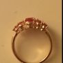 Ladies 5 Stone Ruby CZ Ring Image 2