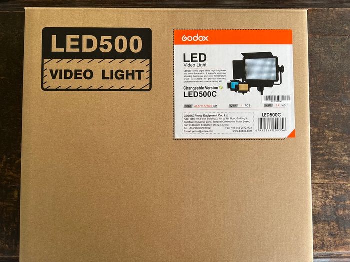 Godox LED500C Video Lights x 2