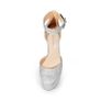 Brand New DREAM PAIRS Block Heel Wedding Pumps - Glitter Silver Image 5
