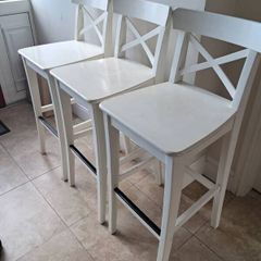 Three ikea bar stools/high chairs 10 euro each
