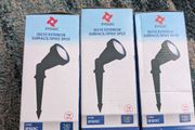 Garden spike spot light x3