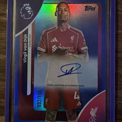 Virgil Van Dijk Topps PL Auto 2025/26 032/150 Liverpool FC