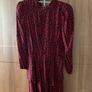 Zara Red & Black Print Dress Image 5