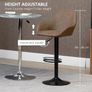 Adjustable Bar Stools Set of 2 Image 5