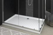 Shower Base Tray with Dots White 80x120x4 cm