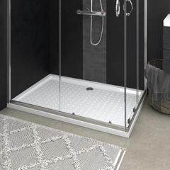 Shower Base Tray with Dots White 80x120x4 cm