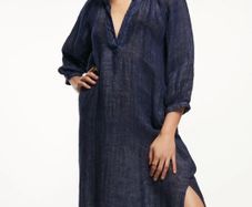 ZARA 100% linen Tunic Dress