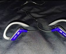 x2 Bundle - Brand New JVC HA-EB75 Sports Headphones With Ear Hooks - Colour - Purpley Blue - RRP - 14+ & Brand New Coca Cola Headset Earphones - Open To Offers!!
