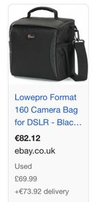 Branded camera bag Lowpro