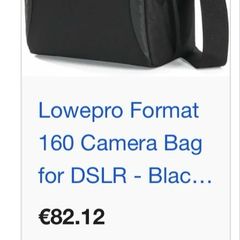 Branded camera bag Lowpro