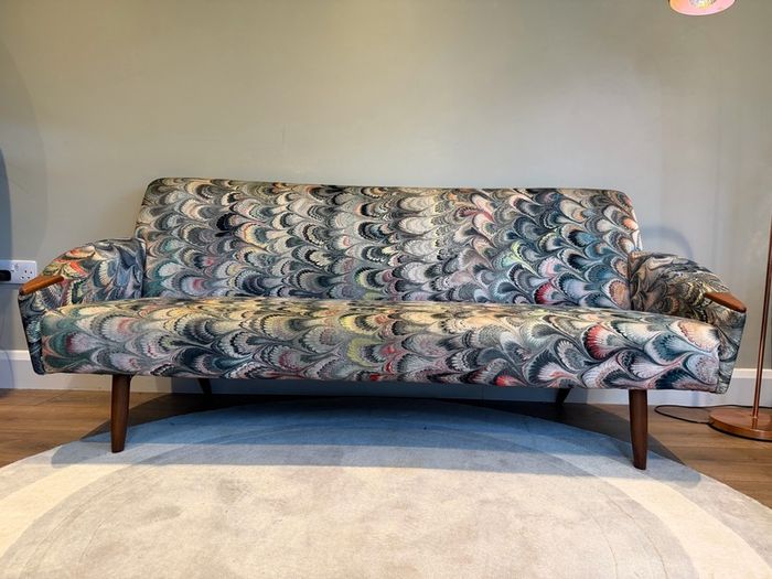 1950's  Vintage Danish Sofa re-upholstered