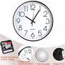 Wall Clock, 12 ''Non-ticking Silent Quartz Decorative Clocks, Modern Large Number Round Clock Image 4