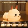 Cute Rabbit Silicone Baby/Kids Night Light (USB Rechargeable) Image 3