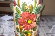 Large Majolica style or Japanese Ceramic Umbrella Stand