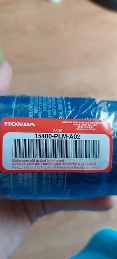 Honda parts / oil filter