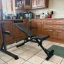 Nice Gym Set, Heavy Weight Bench, Squat Racks, Metal Weights, Bars, Chin Up  + More!! Image 7