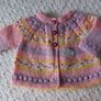 Hand Knit: Premature Baby Cardigans: 3.5-5.5 lbs Image 2