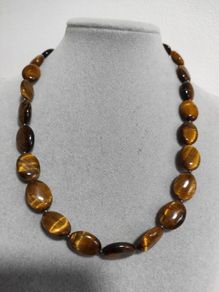 Vintage Tiger eye stones necklace