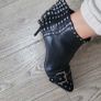 Alexander McQueen Black Studded Wing Ankle Boots Sz 40 (Fit 7UK)  - Rrp 795 (New) Image 8