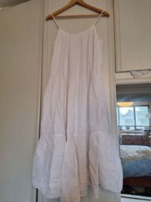 Ladies White Sun Dress