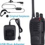 NEW SALE- 10pcs Two-Way Radio Walkie Talkies-Long Range Walkie Talkie 16CH Single Band LED Light Voice Prompt with Original Earpieces for Field Survival Biking Image 2