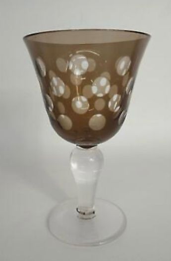 Luxury Wine Glasses -Pols Potten  Multicolour Cuttings Wine Glass - Luxury Glass
